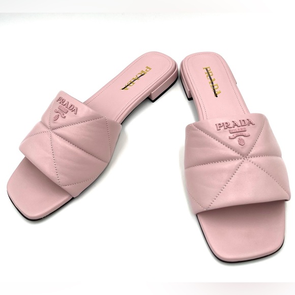 Prada Quilted Nappa Leather Sabots - Picture 3 of 7